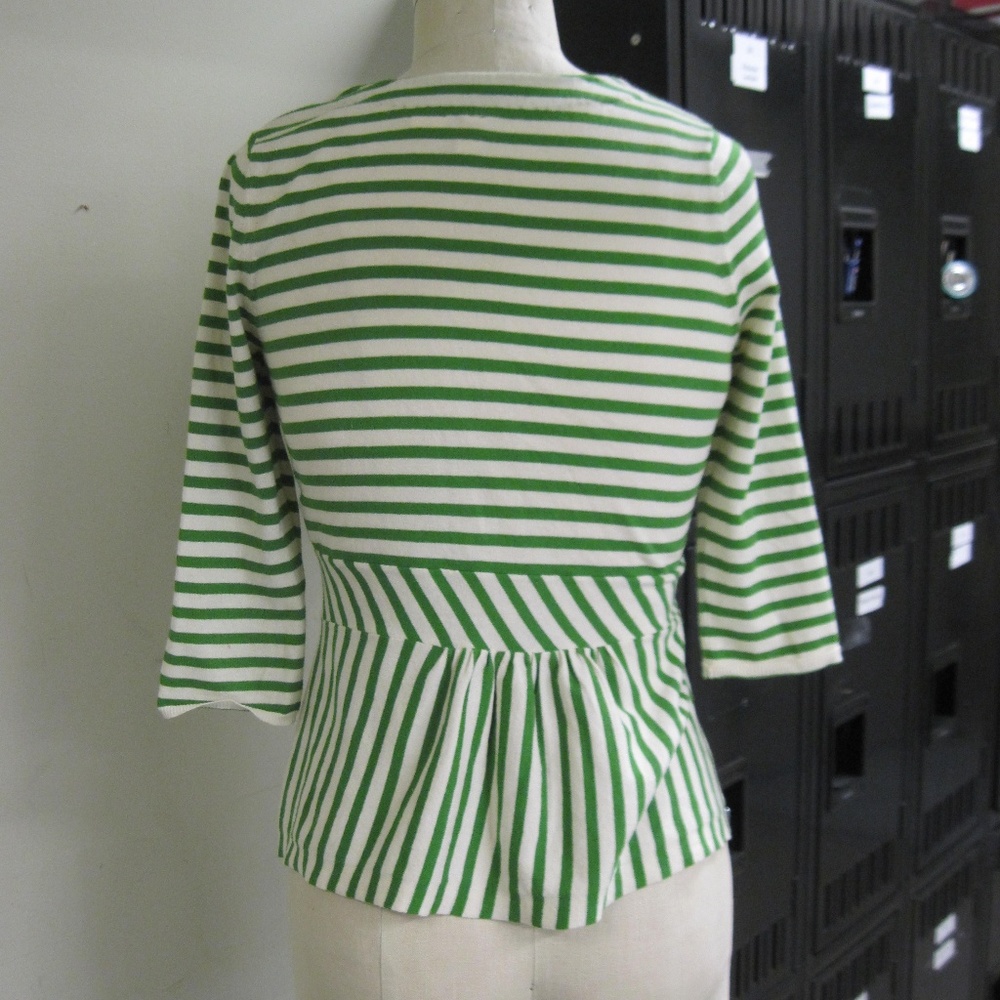 MOTH green Stripe sweater - Picture 3 of 6